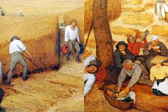 Top Met Paintings Before 1860 01-2 Pieter Bruegel the Elder The Harvesters close up